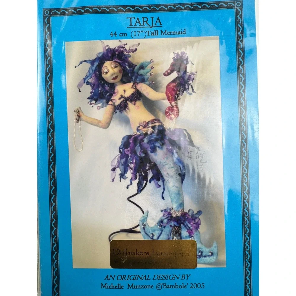 Lot 4 Magic Threads & Artist Cloth Doll Sewing Patterns Mermaids Fantasy Art